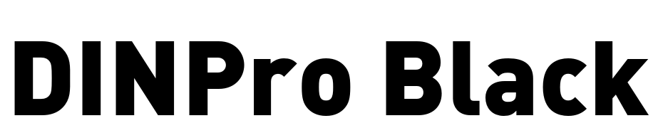 DINPro Black Font Download Free